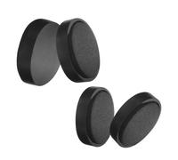 DIYEAH 4 Pièces Aimant Magnétique Pratique pour Cowbell et Cymbale, Petit Aimant Noir Fixation Sécurisée et Installation Facile sans Outil, Accessoire Muet Portable
