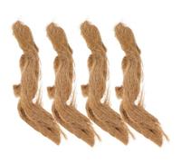 DIYEAH 4 pièces Allume-feu Naturel Jute Outil pour Camping et Survie Allume-Flamme Rapide pour Feu Extérieur Accessoire Pratique pour Randonnée