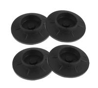 DIYEAH 4 Pièces amortisseur de machine à laver tapis en caoutchouc pour laveuse et sécheuse Coussinets en caoutchouc bloc de caoutchouc tapis de laveuse Black