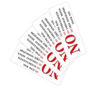 DIYEAH 4 Pièces Autocollants de Publicité pour Boîte Aux Lettres Étiquettes Adhésives PVC pour Signaler Interdiction de Flyers et Courriers Utilisation Commerciale et Résidentielle