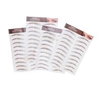 DIYEAH 4 Pièces Autocollants de Transfert pour Sourcils 6d, Effet Poils, | Réutilisable, Imperméable, Tenue Fiable, Quatre Formes Incluses, Papier à Transfert D'eau, Finition Discrète