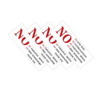 DIYEAH 4 Pièces Autocollants No Junk Mail Étiquettes Adhésives pour Boîte Aux Lettres Avertissement Visuel Empêche la Distribution de Prospectus Publicités et Menus Utilisation