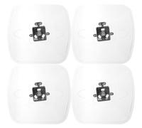 DIYEAH 4 Pièces Bol à Huile pour Hottes de Cuisine Récipient Collecteur Huile Pratique et Durable Accessoires de Cuisine Blanc