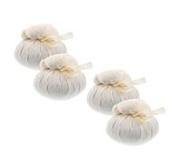 DIYEAH 4 Pièces Boules de Massage Moxa, Boules D'herbes Moxa de Rechange, Artemisia Argyi et Tissu Non Tissé, Blanc, pour Massage Profond, Bien-être Personnalisé, Bureau et Déplacement,