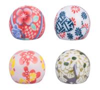 DIYEAH 4 pièces Brûleur de Parfum Céramique Style Japonais Lot de Porte-encensoir Lotus Forme de Boule Décoration Élégante et Facile à Nettoyer pour et Cadeau