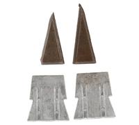 DIYEAH 4 pièces Cales de Remplacement pour Manches de Hache Lot de Coins Renforcés pour Outils de Réparation Compact et Léger pour Charpentiers et Bricoleurs