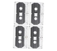 DIYEAH 4 Pièces Cassettes Audio Lot de Enregistrables avec Boîtier Transparent pour Créativité et Enregistrements Personnalisés