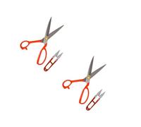 DIYEAH 4 Pièces Ciseaux de Couture Acier Manganèse Lot avec Ciseaux U Ergonomiques Coupe Fil et Tissus pour Couture et Artisanat Couleur Aléatoire