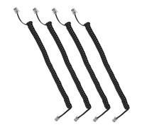DIYEAH 4 Pièces Cordon Téléphonique Spiralé et Lot de Câbles pour Combiné de Téléphone Fixe Compatible avec Téléphones de Bureau et Lignes Téléphoniques