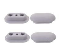 DIYEAH 4 Pièces Coussin de Siège de Toilette en Abs Stabilisation Bruit, Adapté pour Salles de Bains D'école et Hôtels, Protection Silencieuse