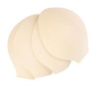 DIYEAH 4 Pièces Coussinet en Mousse Perforée U pour Homme, Jaune | Cupule Tridimensionnelle, Polyester Respirant, pour Slips de Bain et Shorts, Usage Salle de Sport