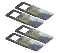 DIYEAH 4 Pièces Couverture de Confidentialité pour Webcam Ensemble pour Ordinateur Portable Téléphone et Tablette Design Créatif et Pratique Protection Activité Non Autorisée