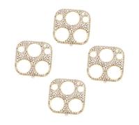 DIYEAH 4 Pièces Couvre Lentilles Strass pour Promax Lot de Objectif de Caméra Élégants Pratiques Protection Rayures Matériaux de Durable
