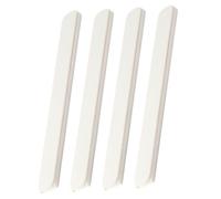 DIYEAH 4 Pièces Glissières de Tiroir en Plastique Blanc Hips pour Commode et Boîte à Chaussures, Résistantes à L'usure et Faciles à Utiliser