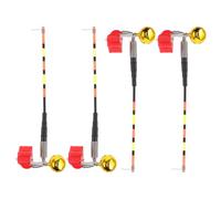 DIYEAH 4 Pièces Indicateur de Touche Lumineux avec Alarme LED pour Pêche de Nuit Bord, Compatible avec Flotteurs en Plastique et Métal, Installation Facile avec Clip-on