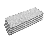 DIYEAH 4 Pièces Lingette de Rechange Microfibre pour Balai Plat 12x33 Cm Réutilisable Grosse Couverture pour Nettoyage Sols Variés et Bois Dur