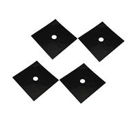 DIYEAH 4 Pièces Lot de Tapis de Protection pour Cuisinière à Gaz Couvre Brûleur Chaleur avec Coupé pour Ajustement Parfait Accessoire Adhésif pour Cuisine