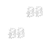 DIYEAH 4 Pièces Matrice Découpe Métal Cupidon Ange Acier pour Scrapbooking DIY Cartes Pochoirs Artisanat Créativité