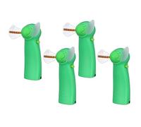 DIYEAH 4 pièces Mini Ventilateur LED Portable sans Piles Silencieux et Lumineux Ventilateur de Table Coloré pour Bureau et Extérieur Couleurs Aléatoires Couleur Couleur Aléatoire