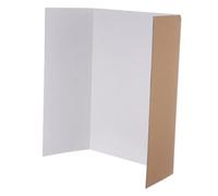 DIYEAH 4 Pièces Panneau de Présentation Blanc en Papier Ondulé Léger Structure Triple Pli, Pliable et Gain de Place, pour Expositions et Foires Scientifiques