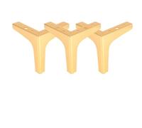 DIYEAH 4 Pièces Pied de Meuble en Fer Chromé, Support Robuste | Finition Chromée, Design Simple et Beau, Forte Capacité de Charge, Prolonge la Durée de Vie