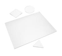 DIYEAH 4 Pièces Plaque D'impression sur Tampon Gel Réutilisable en Gel de Silice pour Artistes et Étudiants, Résultats Lisses et Uniformes, Compatible Divers Supports, Formes Rondes