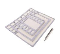 DIYEAH 4 Pièces Plateau Rectangulaire et Portable en Feutre pour Perles avec Échelle Alphabétique, Plateforme Polyvalente pour Fabrication de Bijoux et Créatifs