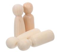 DIYEAH 4 Pièces Poupées à Peindre Figurines Non Garçon et Fille Modèles Diy pour Artisanat et Décoration Jouets Créatifs pour Garçon Fille