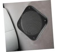 DIYEAH 4 pièces Protection Carrée pour Haut-Parleur Couvre-Maille Décoratif Métal pour Audio Voiture et Système Audio Domestique de Noir