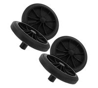 DIYEAH 4 pièces Roues de Rechange pour Poubelle roulettes Silencieuses Caoutchouc Mobilité Facile pour Chariot Poubelle et Bac à Déchets