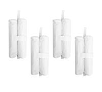 DIYEAH 4 pièces Sacs de Lestage pour Tente Blancs Sacs Poids Robustes pour Barnum Extérieur Fixation Anti-Vent pour Canopée Instantanée Stabilisateurs Résistants pour Camping et
