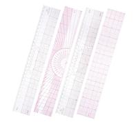 DIYEAH 4 Pièces Set de Règles de Couture Règles de Modélisation Souples pour Design de Mode Outils de Mesure pour Tailleurs Designers Quilteurs et Débutants