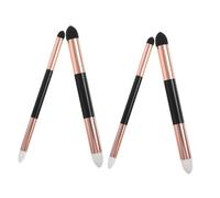 DIYEAH 4 Pièces Stylo Éponge Double Tête Réutilisable pour Artistes Mélangeur de Couleurs Lavable Outil de Dessin pour Ombres Détails et Effets de Lumière Grand Petit Rose Doré