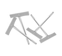 DIYEAH 4 Pièces Support Acier Inoxydable pour Panneaux Tiges de Robustes pour Manifestations Parades et Accueils Porte Affiches Résistants et Faciles à Installer