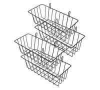 DIYEAH 4 pièces Support de Nourriture pour Lapins Fer Porte-Foin Suspendu pour Cage Animaux Petits et Facile à Nettoyer Accessoire pour Lapin Nain Cobaye et Chinchilla