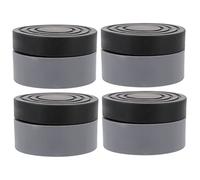 DIYEAH 4 Pièces Tapis De Sol Machine a Laver Nettoyage Tamps à Jambe De La Machine à Laver Tapis Lave-linge/sèche-linge Protecteur De Plancher De Laveuse Tampon De Rondelle Grey Plastique