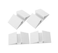 DIYEAH 4 pièces Triangle Feet for Gate Fence Reinforcement Smooth Safety Supports for Gate Stability Easy Installation Without Tools Multiuse Childsafe Barrier Accessories