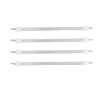 DIYEAH 4 Pièces Tube de Quartz Chauffant Blanc pour Poêle Électrique, Pièce de Rechange en Quartz et Céramique, Chauffage Rapide et Performance Stable pour Bureaux et Espaces Intérieurs