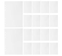 DIYEAH 40 Feuilles de Papier Autocollant Détachable : Feuilles A5 Vierges pour Classeur à 6 Anneaux - Recharge pour Album Photo/organiseur à Mobiles