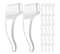 DIYEAH 40 Paires de Crochets d'Oreille en Silicone Transparents Antidérapants pour Lunettes Embouts Auriculaires Souples Compatibles Universellement Maintien Sécurisé pour Sport et