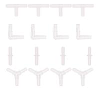 DIYEAH 40 Pièces Kit Raccords d'air pour Aquarium, Tube Trois Têtes | Aquarium Domestique, Résiste au Pliage, Usage Eau Douce ou Salée, Compatible Bac et Valve