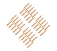 DIYEAH 40 Pièces Lot de Balustres Massif Non Peint pour Bricolage Décoratives avec Sculptures Romaines Adaptées pour Balustrades Intérieures et Rénovation de Décorations