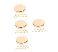 DIYEAH 40 Pièces Lot de Boutons Métalliques Dorés Plats pour Couture Main Boutons Ronds Alliage Zinc Réparation Vêtements DIY Manteau Costume Chemise