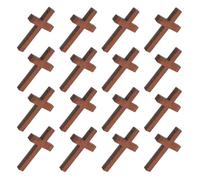 DIYEAH 40 Pièces Pendentif Croix en Bois Rustique pour Fabrication de Bijoux, Breloques Uniques en Bois, pour Créations Artisanales et Événements Créatifs