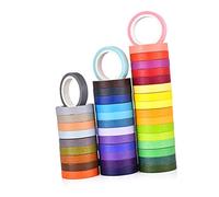 DIYEAH 40 Pièces Ruban Adhésif Décoratif Washi Tape Diy Coloré pour Artisanat et Journaux Rubans Créatifs pour Planificateurs et Scrapbooking