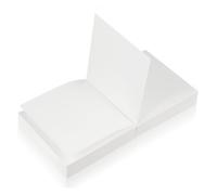 DIYEAH 400 Pièces Bloc de Notes Carré Blanc en Papier Feuilles Non Collantes pour Prise de Notes Lisse, Compact, pour Étude et Usage à Domicile