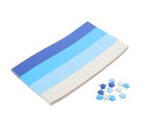 DIYEAH 4050 Feuilles Papier Origami Étoiles en Bandes Double Face Bleu Dégradé 24 Cm, Kit Loisirs Créatifs pour Garçon et Filles, Décoration et Présent, Ensemble 3 Paquets 1350 Feuilles