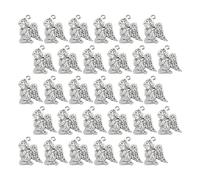 DIYEAH 40pièces Breloques Ange Alliage Pendentifs Charms Adorables Pour Fabrication Bijoux Colliers Bracelets Porte-clés