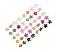 DIYEAH 40pièces Pendentif Porte-clés Élégant Forme de Fleur de Cerisier Breloques Pendantes Fleurs Pendentifs Décoratifs pour Bijoux Faits Main