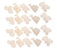 DIYEAH 45 Pièces Décoration De Véhicules Tout-terrain En Artisanat Sur Thème Voiture Voitures De à Peindre Copeaux De Faits À La Main Beige